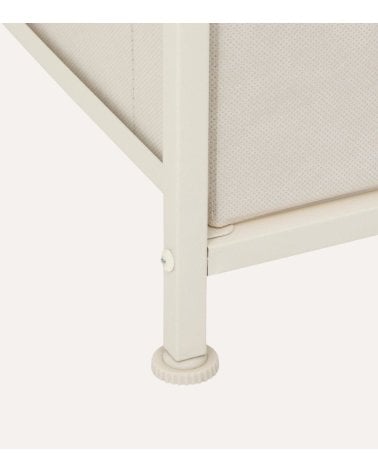 Cajonera Estrecha Tissa de 4 Cajones de MDF y Acero