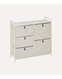Cajonera Baja Tissa con 5 Cajones de MDF y Acero