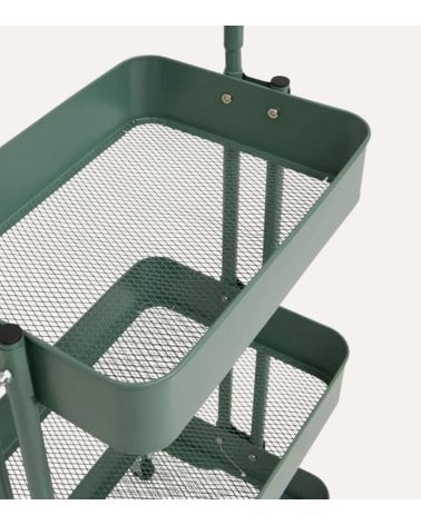 Carro Auxiliar Color con 3 Niveles de Acero