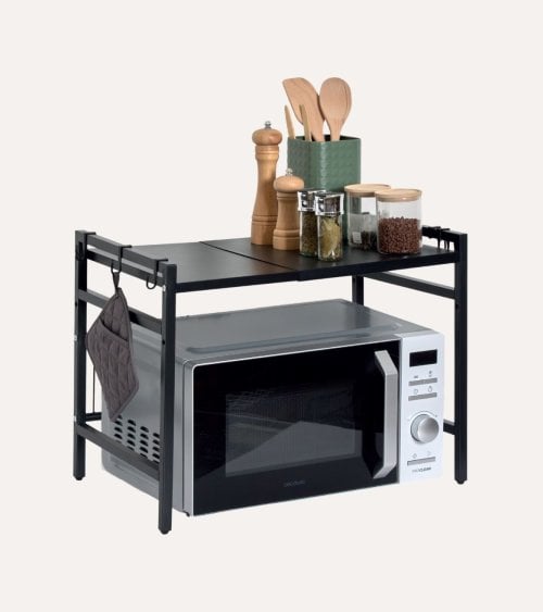 Estante Ajustable para Microondas de Acero