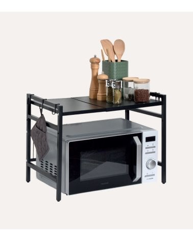 Estante Ajustable para Microondas de Acero