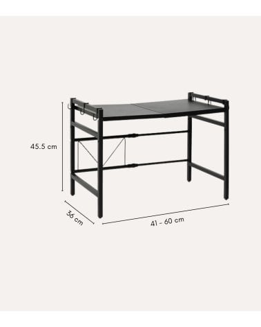 Estante Ajustable para Microondas de Acero