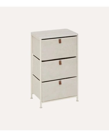 Cajonera Tissa con 3 Cajones de MDF y Acero