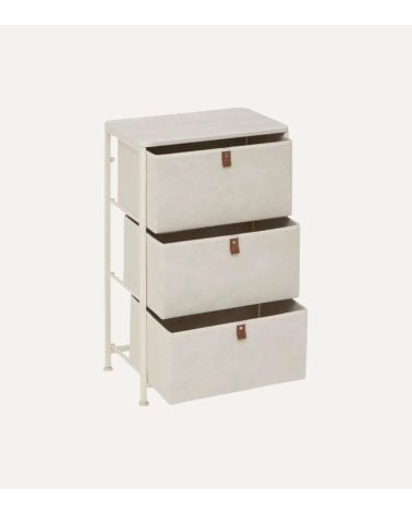 Cajonera Tissa con 3 Cajones de MDF y Acero