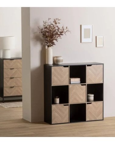 Estante Mix n'modul con 9 Compartimentos y 5 Puertas de MDF