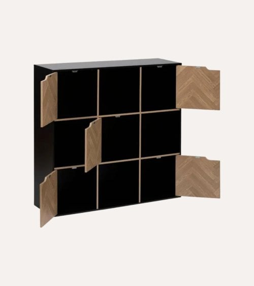 Estante Mix n'modul con 9 Compartimentos y 5 Puertas de MDF