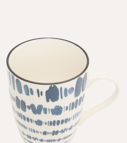 Taza Alta Umami Efecto Acuarela de Porcelana