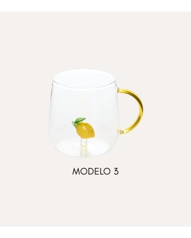 Taza Mug Nelya con Figura Sumergida de Vidrio