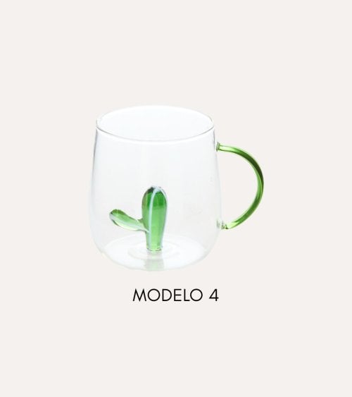 Taza Mug Nelya con Figura Sumergida de Vidrio