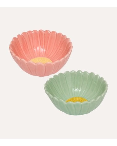 Cuenco Rose con Forma de Flor de Gres