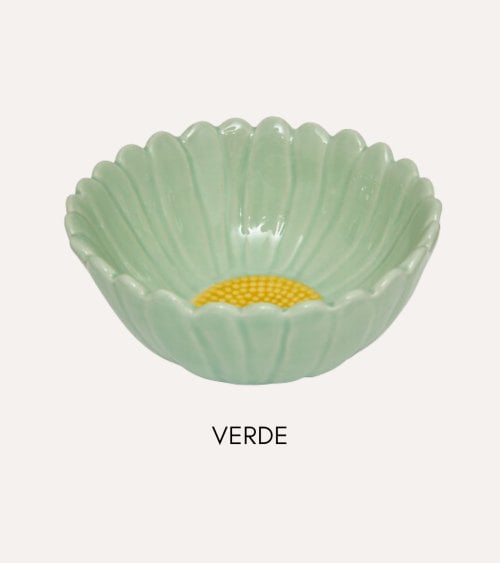 Cuenco Rose con Forma de Flor de Gres