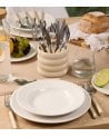 Set de 24 Cubiertos Elsa de Acero Inoxidable con Base de Cerámica