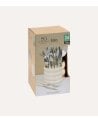 Set de 24 Cubiertos Elsa de Acero Inoxidable con Base de Cerámica