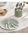 Set de 24 Cubiertos Elsa de Acero Inoxidable con Base de Cerámica