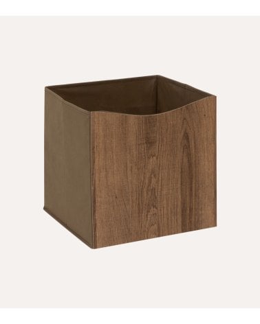Cesta de Almacenamiento Côme Efecto Madera de Cartón