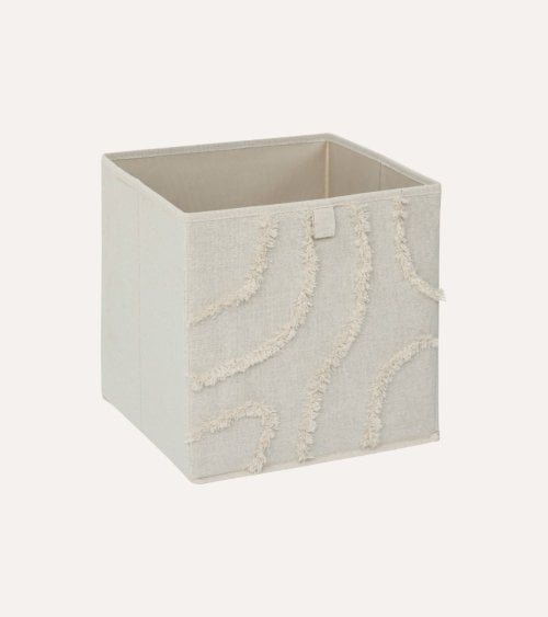 Cesta de Almacenamiento Bali con Flecos de Cartón