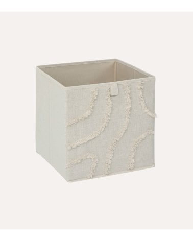 Cesta de Almacenamiento Bali con Flecos de Cartón