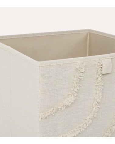 Cesta de Almacenamiento Bali con Flecos de Cartón