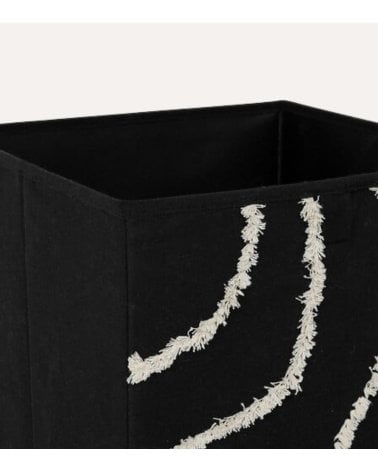 Cesta de Almacenamiento Bali con Flecos de Cartón