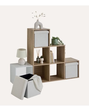 Puff Plegable Teddy de Borreguillo