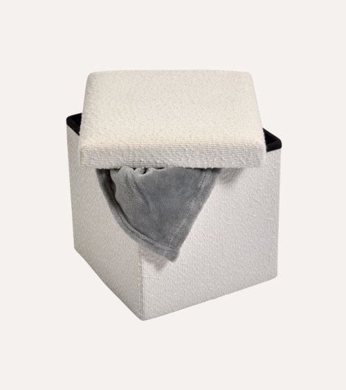 Puff Plegable Teddy de Borreguillo