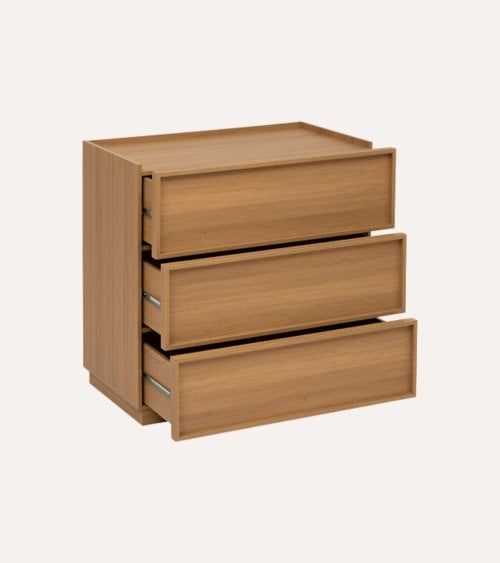 Cómoda Framy con 3 Cajones de MDF