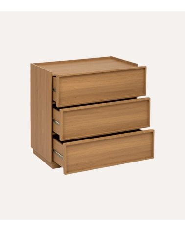 Cómoda Framy con 3 Cajones de MDF
