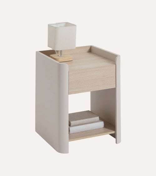 Mesita de Noche Roundy de MDF