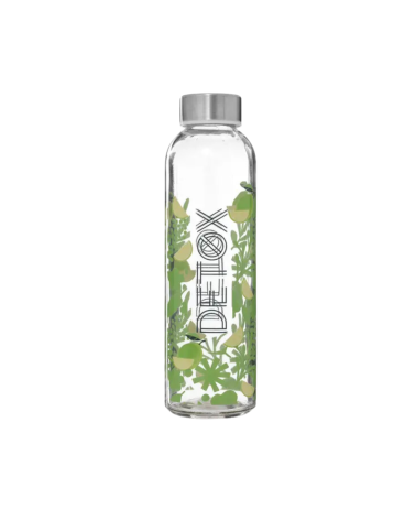 Botella de Cristal Détox con Motivo Frutal -2