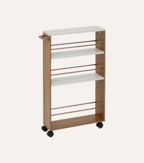 Carro Auxiliar Côme con 4 Niveles de MDF