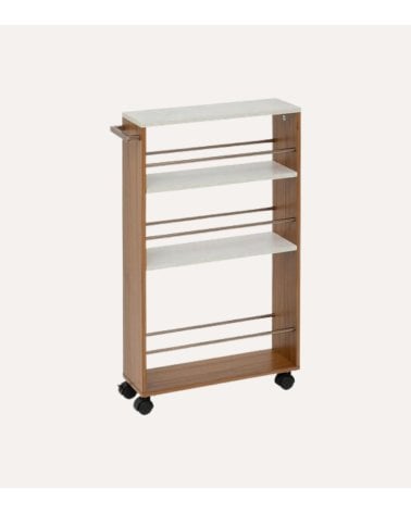 Carro Auxiliar Côme con 4 Niveles de MDF
