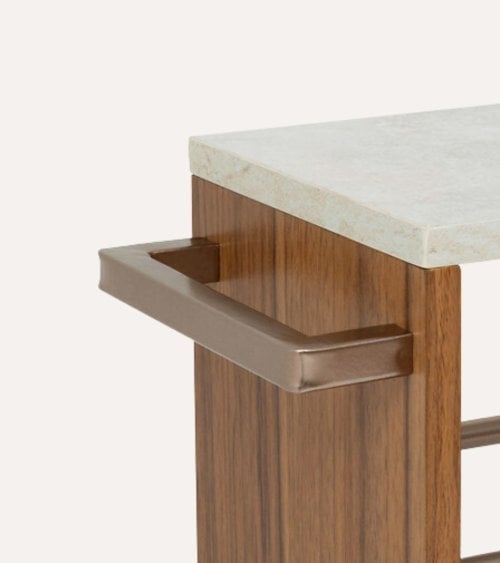 Carro Auxiliar Côme con 4 Niveles de MDF