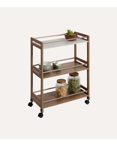 Carro Auxiliar Côme con 3 Niveles de MDF