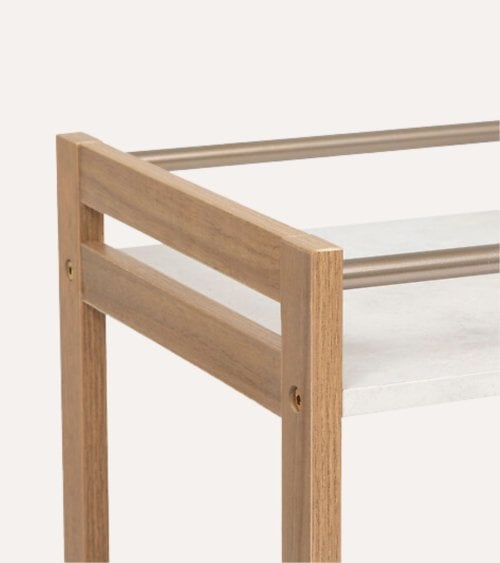 Carro Auxiliar Côme con 3 Niveles de MDF