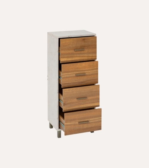 Cajonera Auxiliar Côme con 4 Cajones de MDF