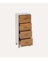 Cajonera Auxiliar Côme con 4 Cajones de MDF