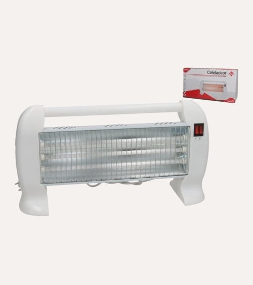 Calefactor Eléctrico con 3 Barras de Cuarzo