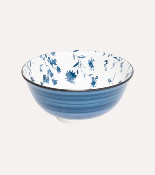 Cuenco Umami Flores Efecto Acuarela de Porcelana