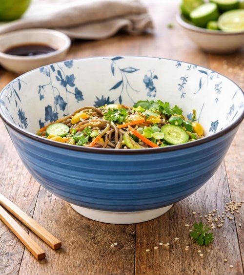 Cuenco Umami Flores Efecto Acuarela de Porcelana