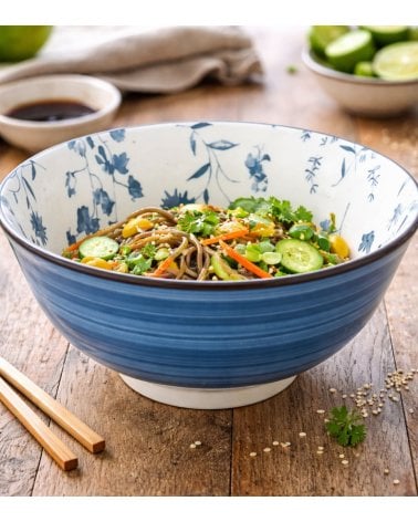 Cuenco Umami Flores Efecto Acuarela de Porcelana