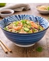 Cuenco Umami con Hojas Efecto Acuarela de Porcelana