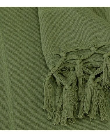 Manta con Flecos de Algodón