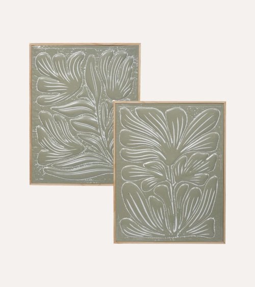 Cuadro Lia de Flor de Metal Barnizado