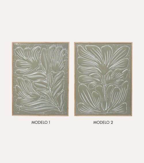 Cuadro Lia de Flor de Metal Barnizado