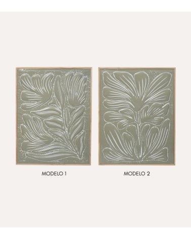 Cuadro Lia de Flor de Metal Barnizado