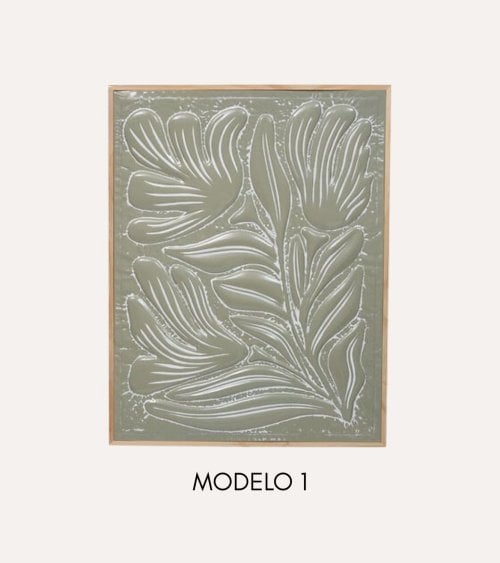 Cuadro Lia de Flor de Metal Barnizado