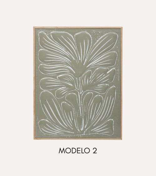 Cuadro Lia de Flor de Metal Barnizado