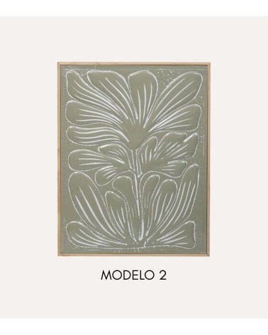 Cuadro Lia de Flor de Metal Barnizado