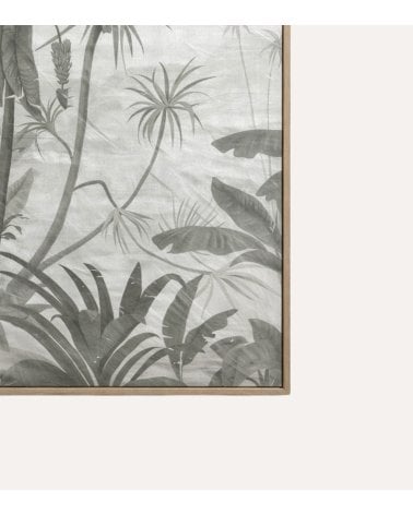 Cuadro Lienzo de Paisaje Tropical con Marco