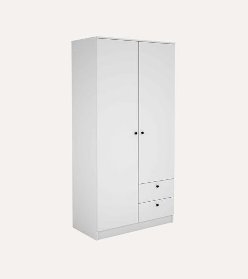 Armario Soft con 2 Puertas Abatibles y 5 Cajones de Melamina